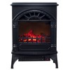 Hastings Home Hastings Home Electric Fireplace- Freestanding Space Heater with Faux Logs and Flame Effect 960087OJS
